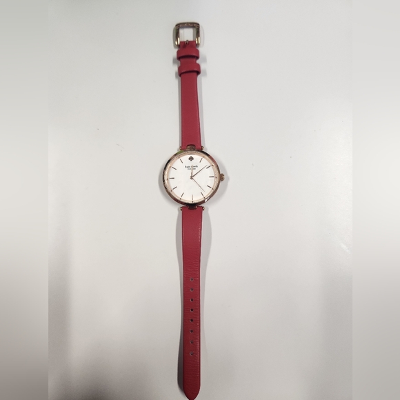 Kate Spade New York Holland Watch With Leather Band (w/protective seals on) - Picture 1 of 5